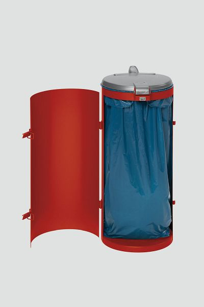 Colector de residuos compacto VAR junior con puerta batiente, rojo, 1012