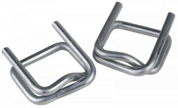 Abrazaderas de metal LINDER galvanizadas, para ancho de banda de 19 mm 3,5 mm, 1000 piezas, B635